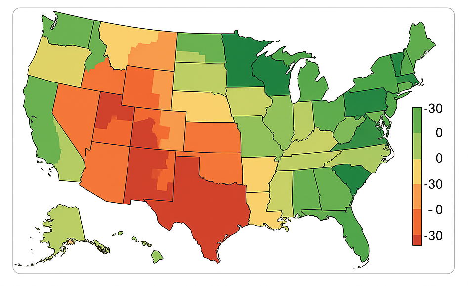 U.S. Oilseed Basis Map Weekly Changes